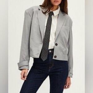 NWT Free People Light Gray Women's Blazer size S